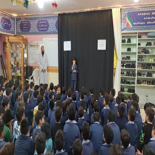 عزاداری دانش آموزان به مناسبت شهادت حضرت علی علیه السلام